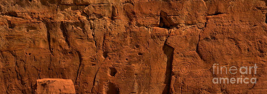 Chaco Culture Petroglyph Panel Photograph by Adam Jewell