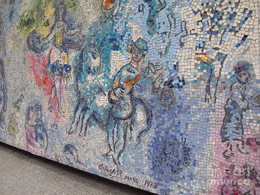 Chagall Chicago Mosaic Photograph by Ann Horn