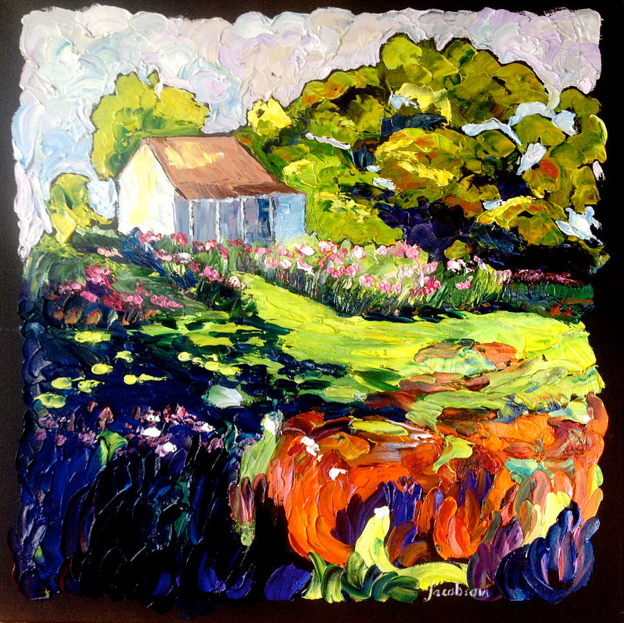 Chaims First House Painting by Carrie Jacobson