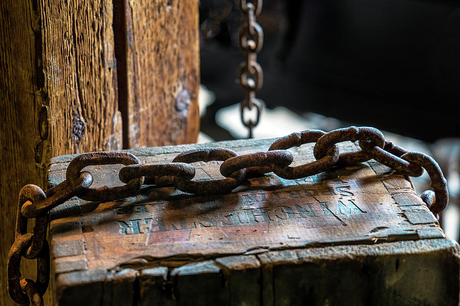 Chain And Box Photograph by Tom Singleton