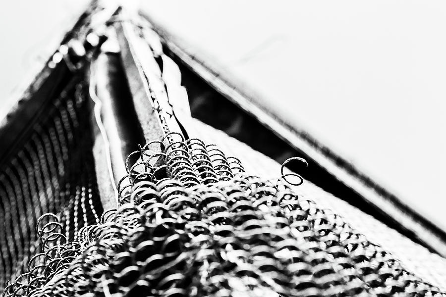 Chain Link Fence Abstract Photograph by John Williams