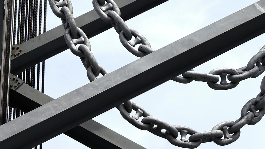 Chain links Photograph by Mark Alesse