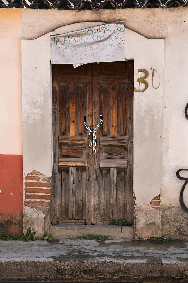 Chained Door Photograph by Jurgen Lorenzen