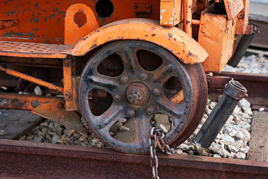 Chained Train Car Photograph by Art Block Collections