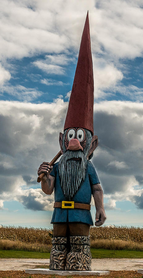 Elf Photograph - Chainsaw Art Gnome by Paul Freidlund