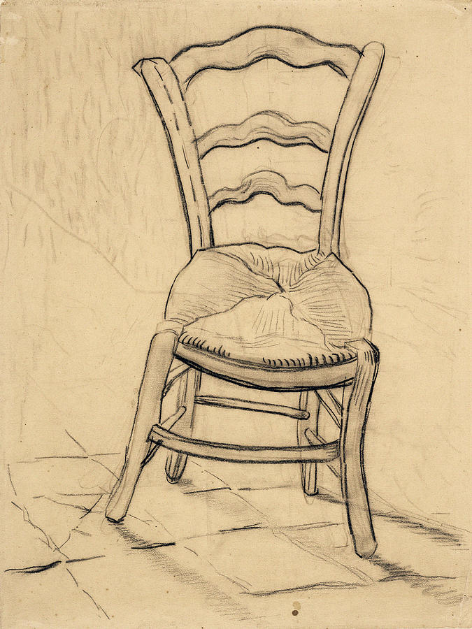 Vintage Painting - Chair, 1890 by Vincent Van Gogh