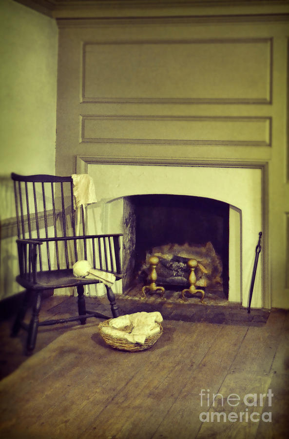 Chair by the Fireplace Photograph by Jill Battaglia