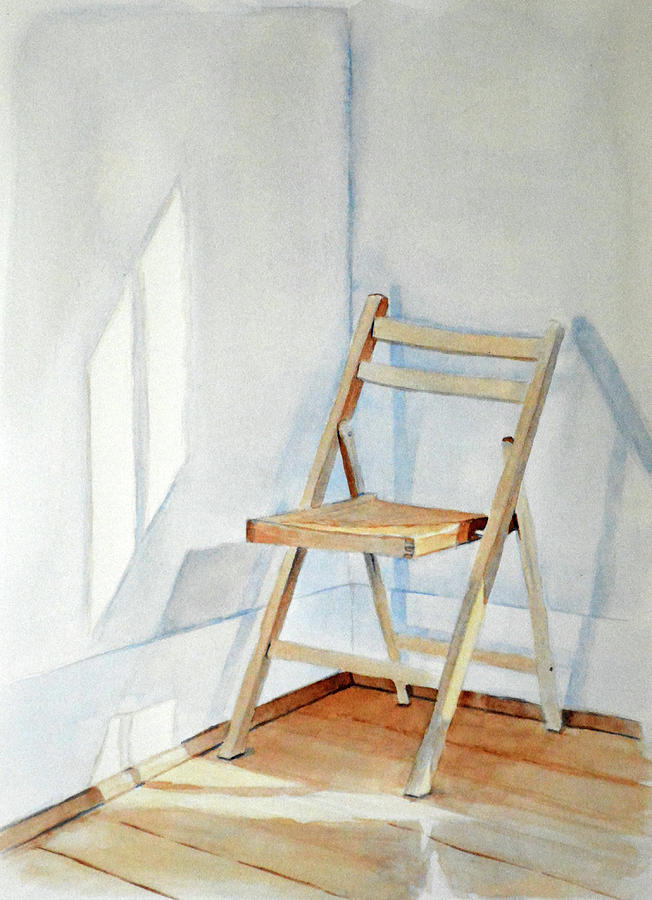 Chair In Corner Painting by Christopher Reid