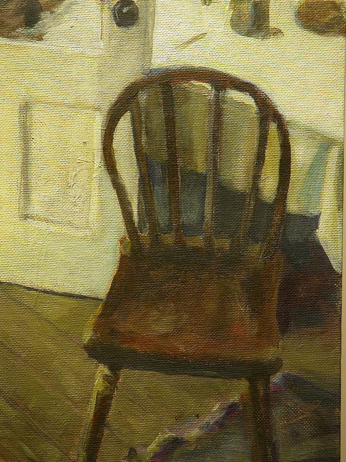 Chair Painting - Chair in the kitchen by Walt Maes