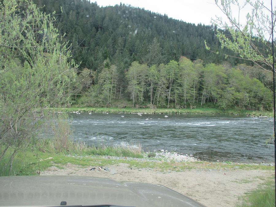 Chair o n the Rogue River Photograph by Marie Neder