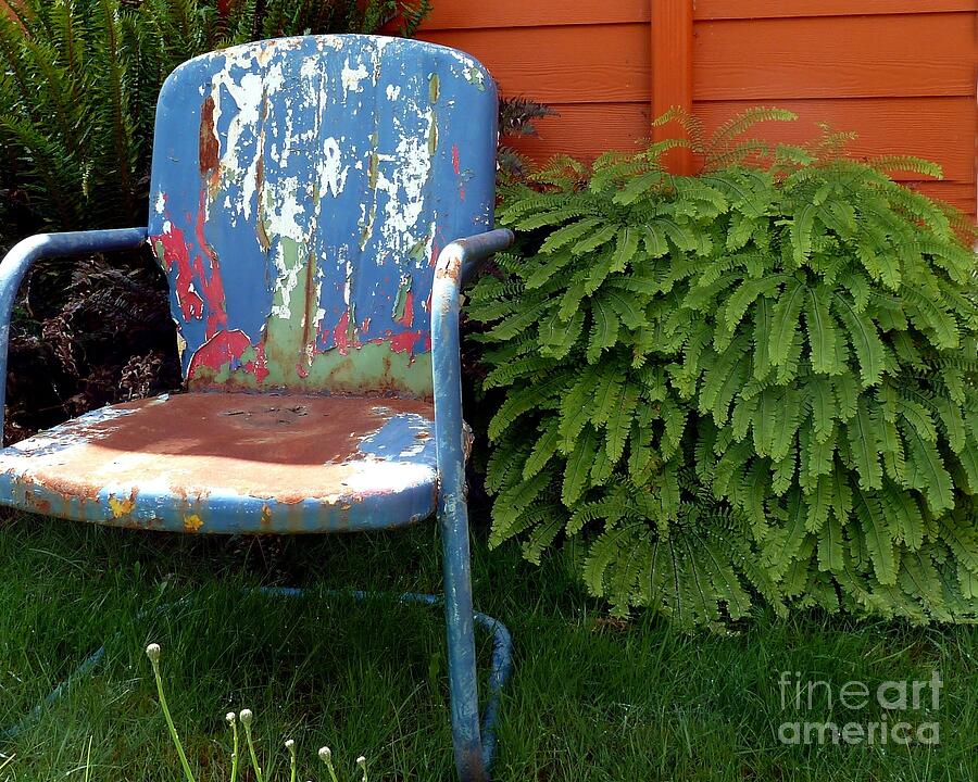 Vintage Photograph - Chair of Many Colors by Patricia Strand
