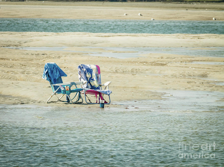 Chairs on the beach Photograph by Claudia M Photography