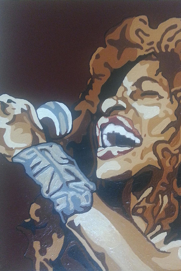 Chaka Khan Painting by Rachel Natalie Rawlins