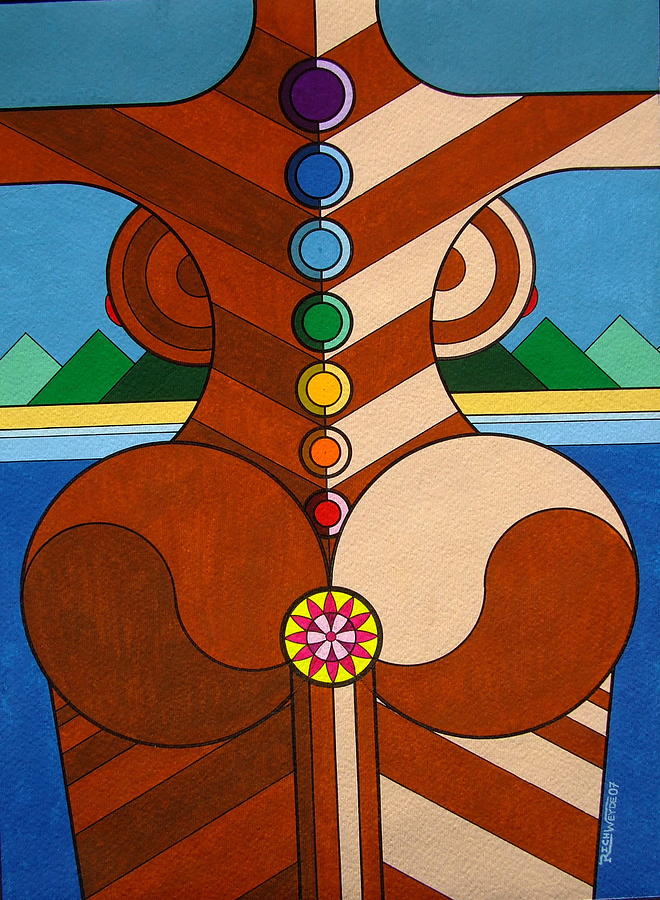 Chakra Nude Painting By Ric Weyde Fine Art America