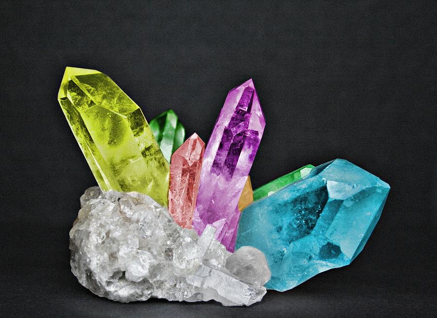 Chakra Rock Crystal - Geode Series Photograph
