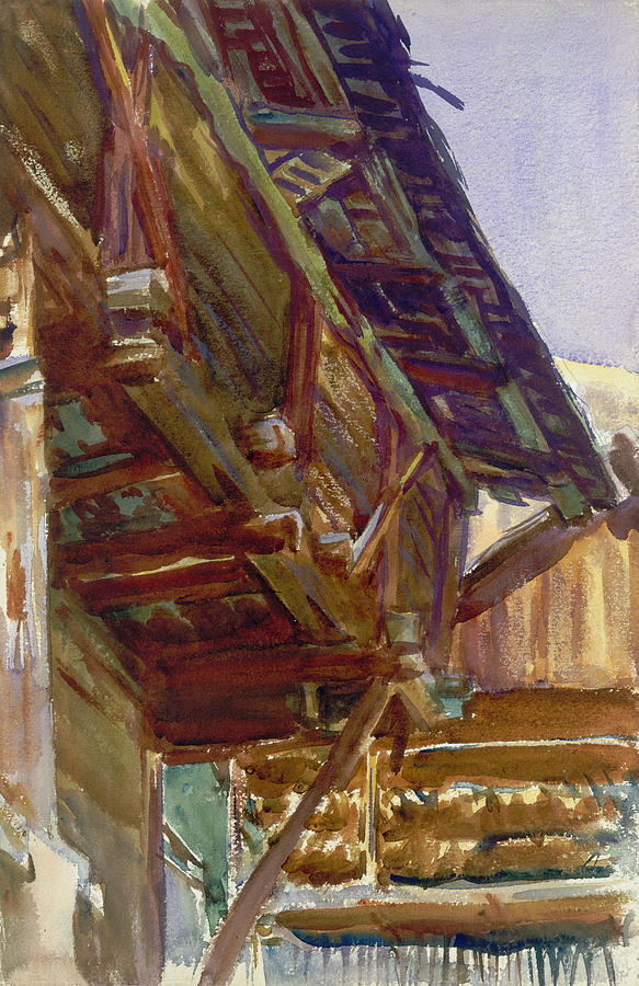 Chalet Drawing by John Singer Sargent