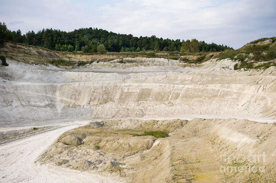 Chalk mine pit landscape in Mielnik Photograph by Arletta Cwalina ...