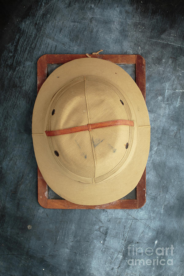 Chalkboard Pith Helmet Photograph by Edward Fielding