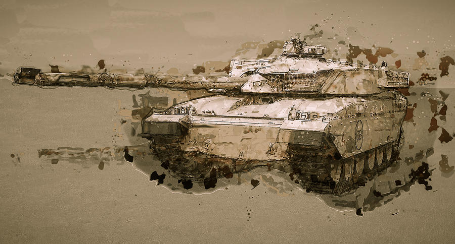 Challenger Tank 2 Digital Art by Roy Pedersen