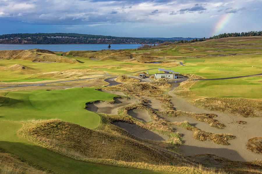 Chambers Bay Golf Course, 2017, Hole #9 Photograph by Mike Centioli