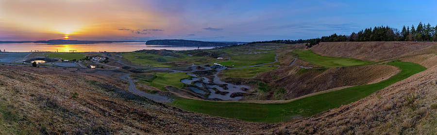 Chambers Bay Sunset Review Photograph by Ken Stanback
