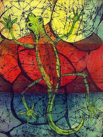 Chameleon Tapestry - Textile by Kay Shaffer