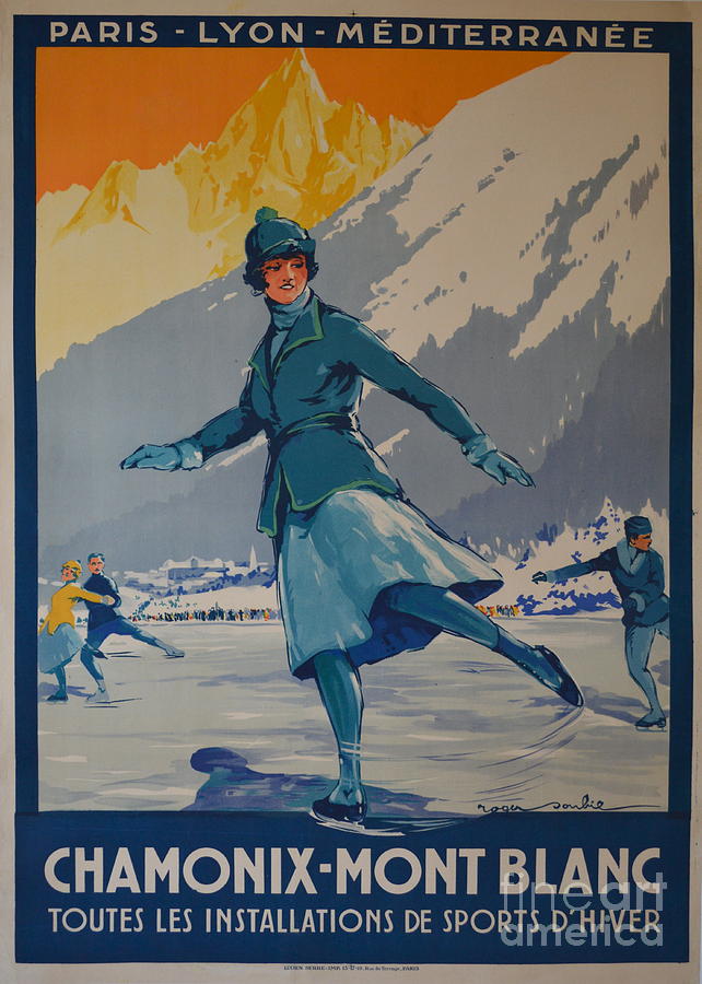 Winter Painting - Chamonix Mont Blanc by Pd