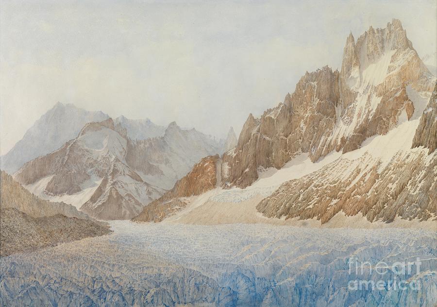 Mountain Painting - Chamonix by SIL Severn