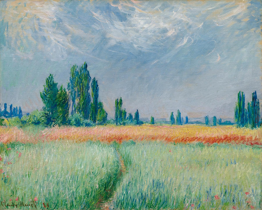 Champ de Ble Painting by Claude Monet
