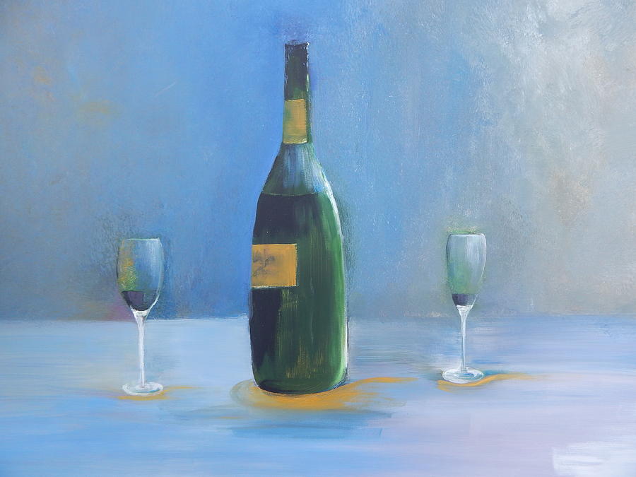 Champagne For Two Painting by Lisa Kaiser