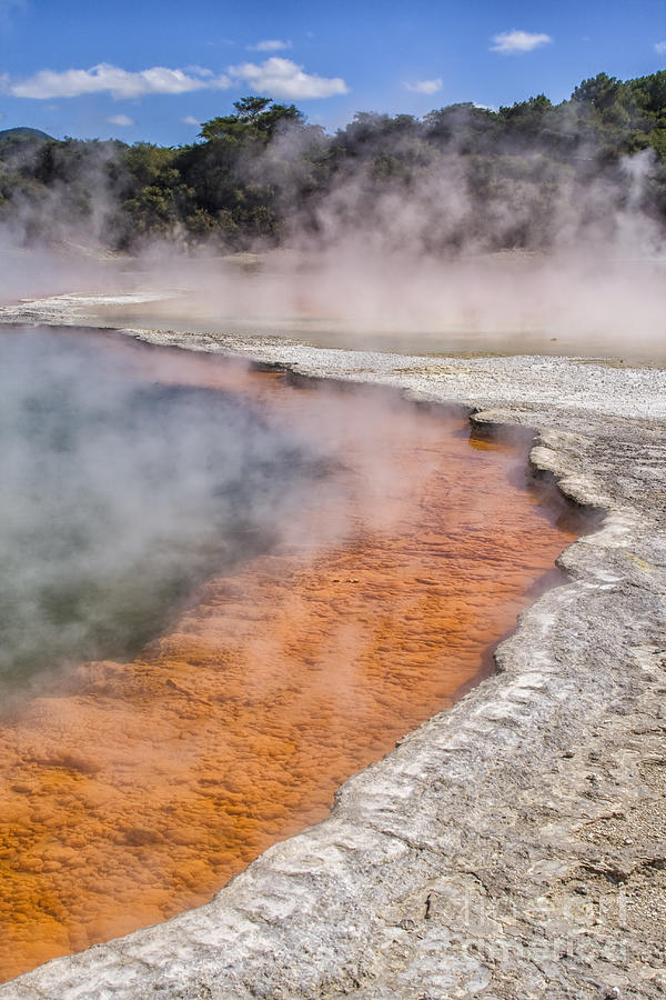 Champagne pool at Rotorua in New Zealand Photograph by Patricia Hofmeester