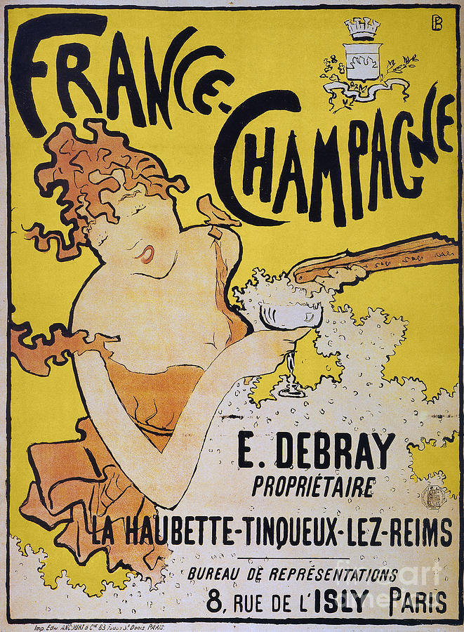 Champagne Poster, 1891 Photograph by Granger