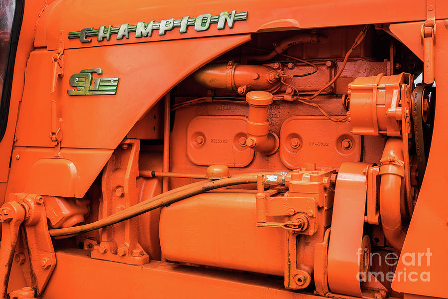 Champion 9G Tractor 02 Photograph by Rick Piper Photography