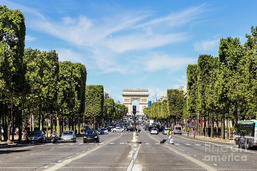 Champs Elysees in Paris Photograph by Didier Marti
