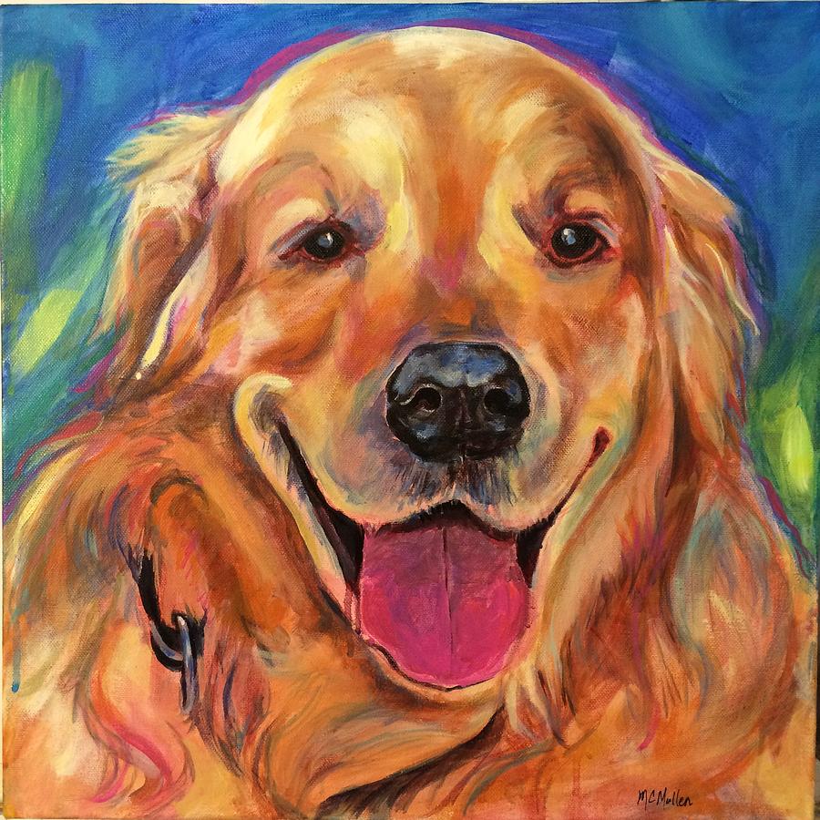 Dog Painting - Chance by Christy Mullen