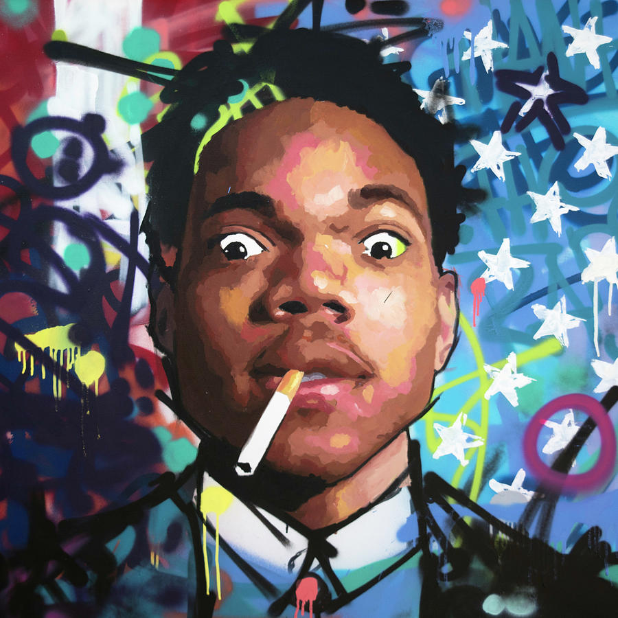 Jay Z Painting - Chance The Rapper by Richard Day