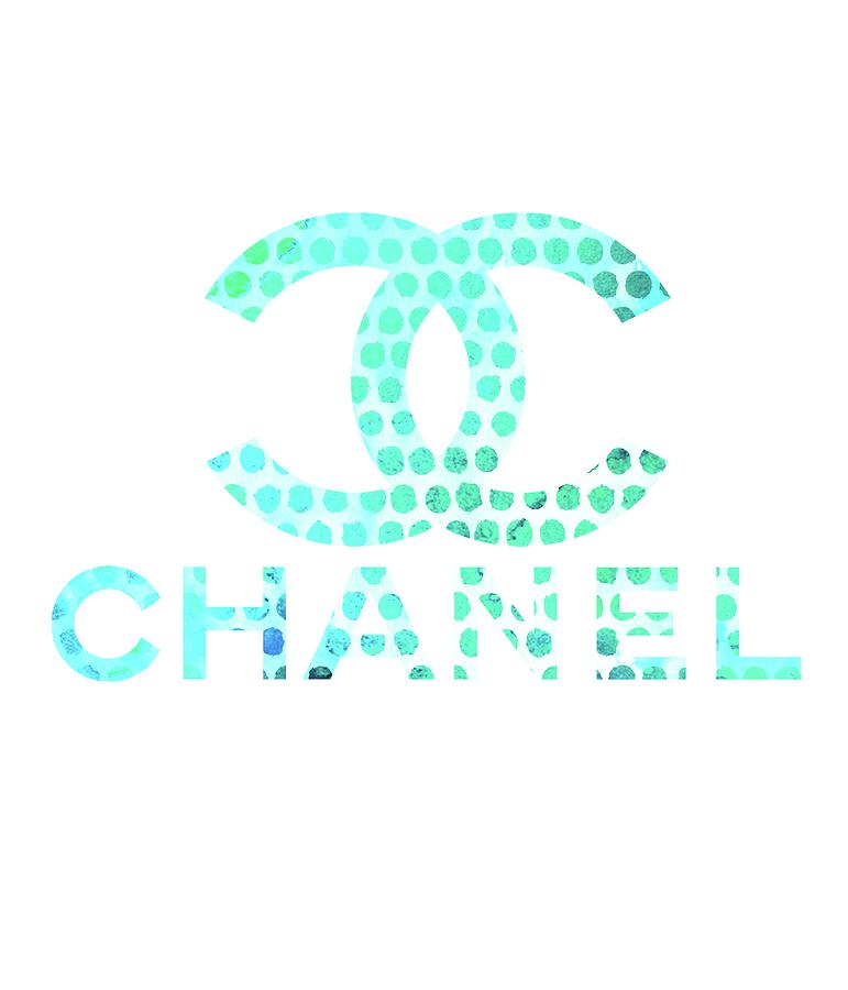 Chanel Mint Green Points 1 Digital Art by Del Art