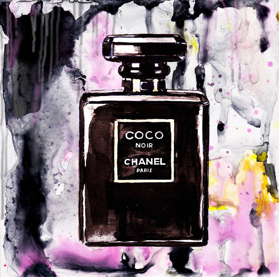 Chanel Perfume Black And Pink