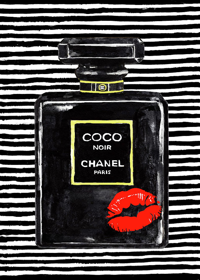 Chanel Perfume Red Lips 2 Digital Art by Green Palace