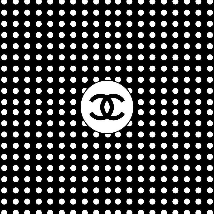 Chanel - Polka Dot Pattern 03 - Fashion And Lifestyle Digital Art by ...