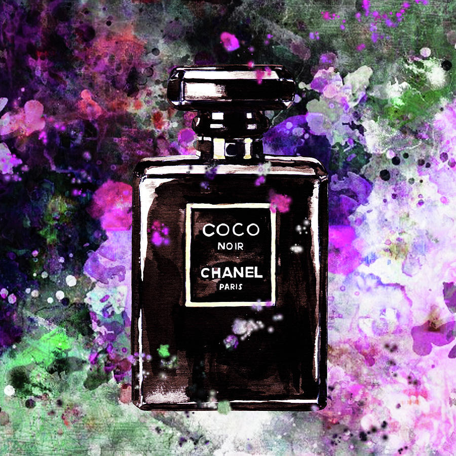 Chanel Poster Chanel Print Chanel Noir Perfume print Chanel Noir ...
