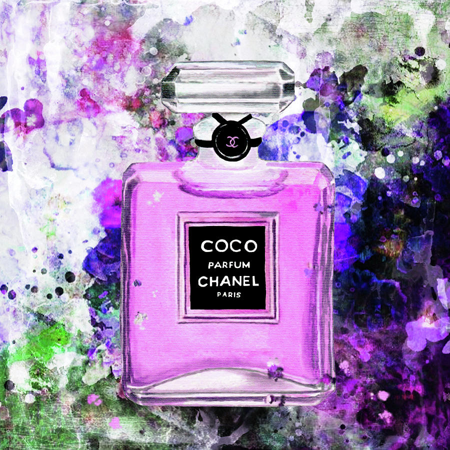 Chanel Poster Chanel Print Chanel Pink Perfume Print Chanel Pink ...