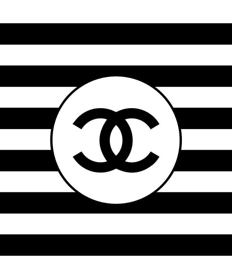 Chanel - Stripe Pattern - Black And White 1 - Fashion And Lifestyle ...