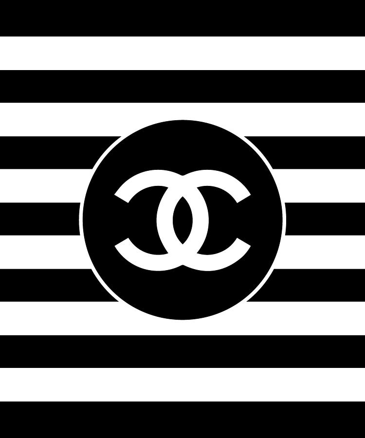 Chanel - Stripe Pattern - Black And White 2 - Fashion And Lifestyle ...