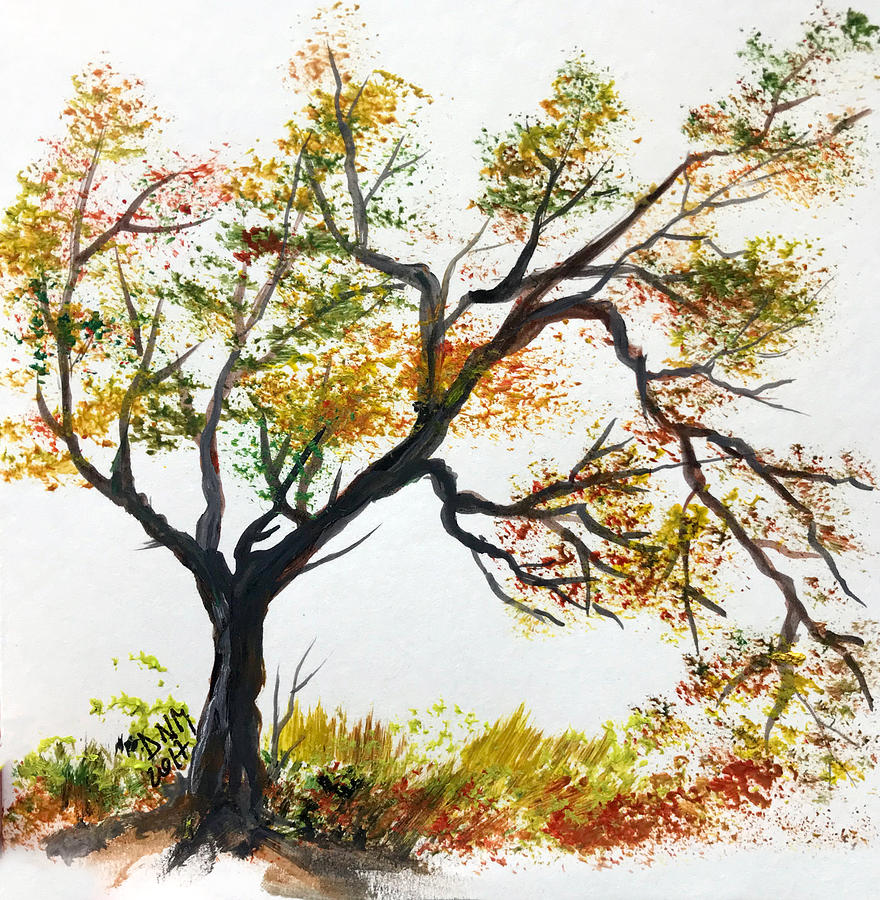Fall Painting - Changing colors by Dorothy Maier