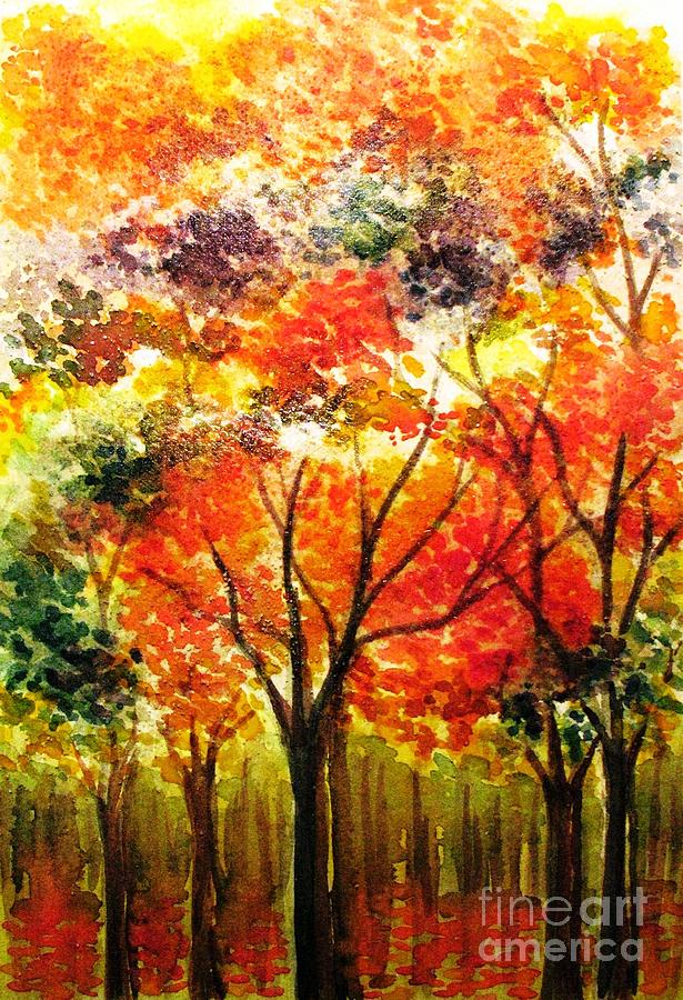 Changing Colors of the Season Painting by Hazel Holland