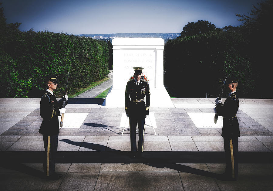 Changing Of The Guard At The Tomb Of The Unknowns At Arlington Photograph by Mountain Dreams