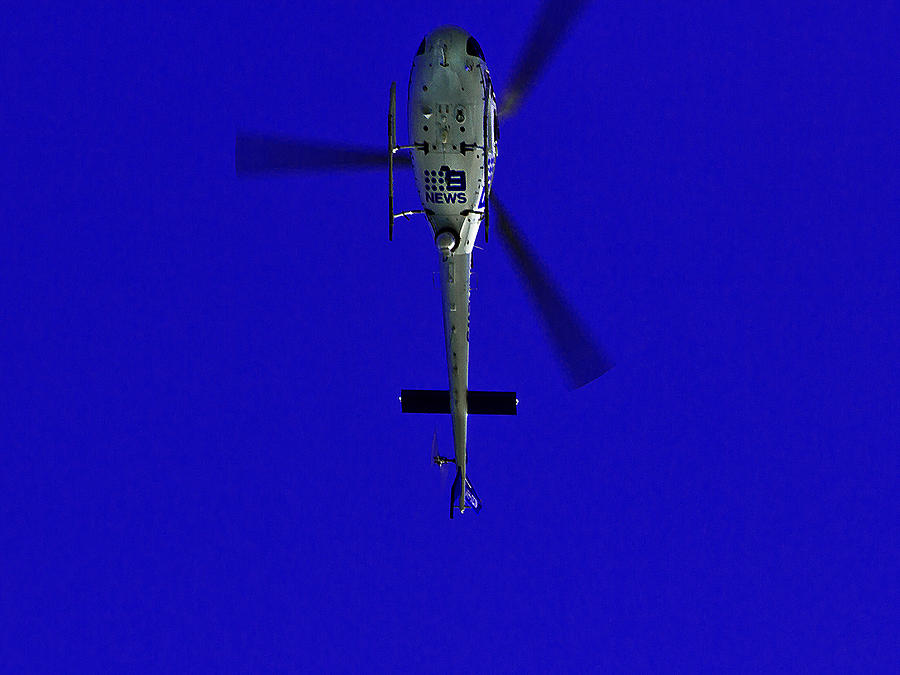 Helicopter Photograph - Channel 9 News Helicopter by Miroslava Jurcik