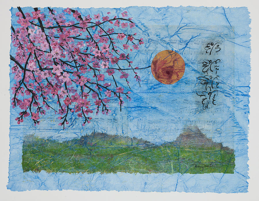 Chant of the Cherry Blossoms Painting by Mary Martin