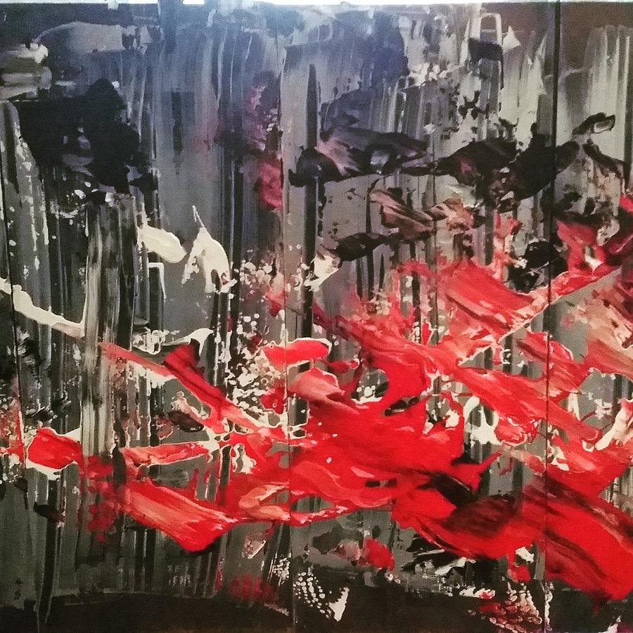 Chaos Painting by Femme Blaicasso